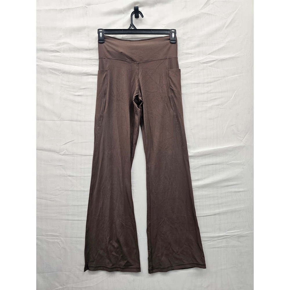 Member's Mark Womens Flare Yoga Pants Brown Nylon Blend Athletic Size‎ Medium